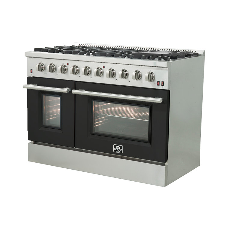 Forno Galiano 48" 6.58 cu. ft. Freestanding Gas Range with Griddle and